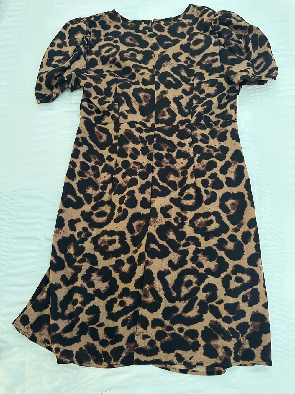 SHEIN Leopard Print Midi Dress - Black and Brown Large - Picture 2 of 7